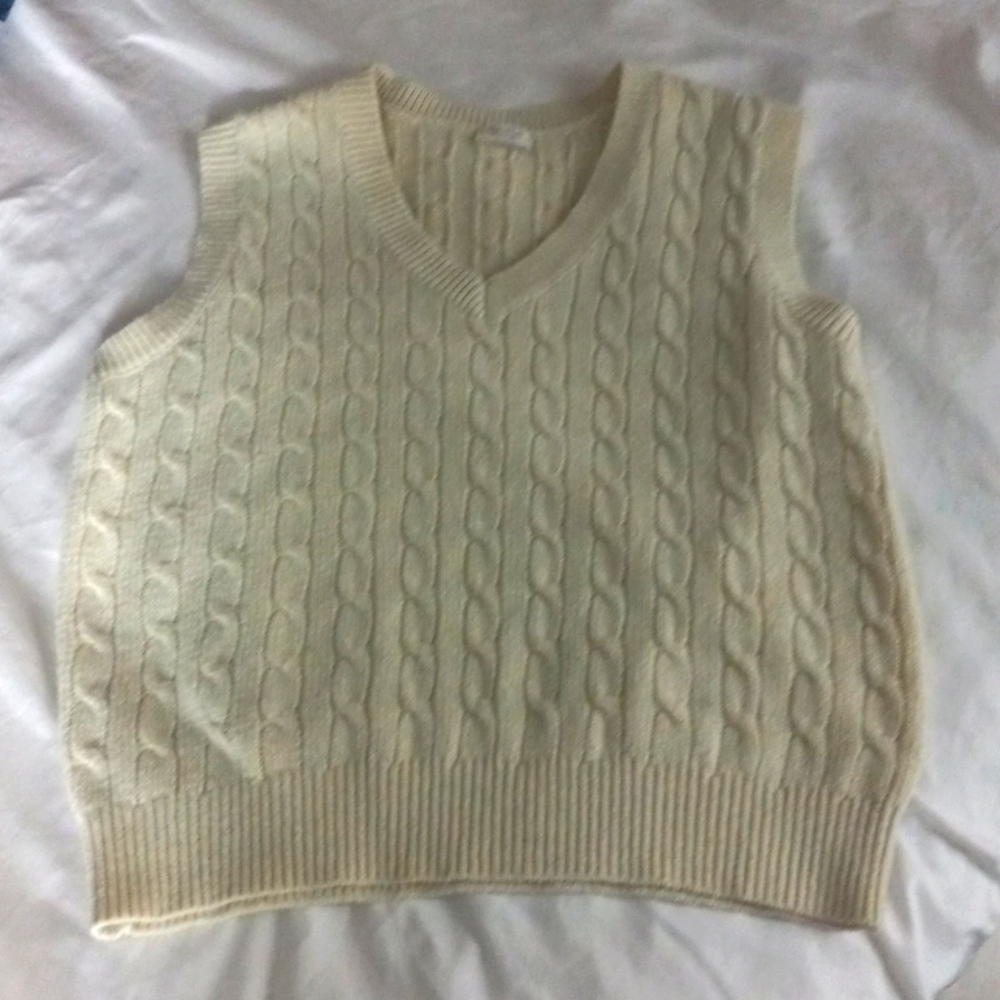 Cream Colored Sweater Vest
